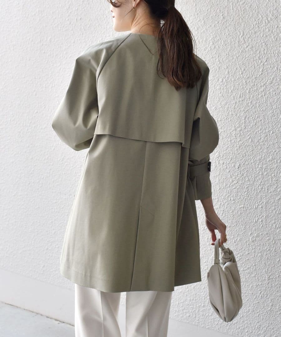 極美品 SHIPS 〈UVカット/手洗い可能〉FUNCTIONチノハーフコート