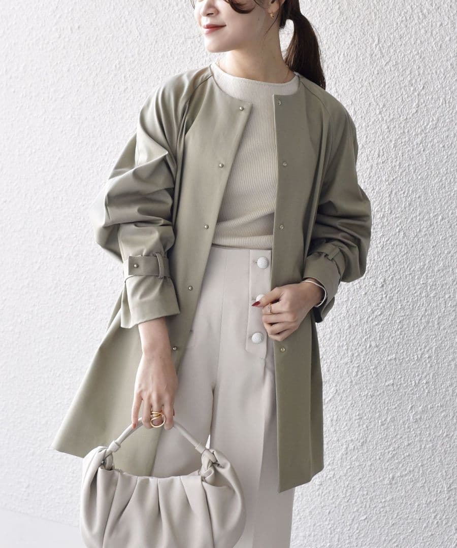 極美品 SHIPS 〈UVカット/手洗い可能〉FUNCTIONチノハーフコート