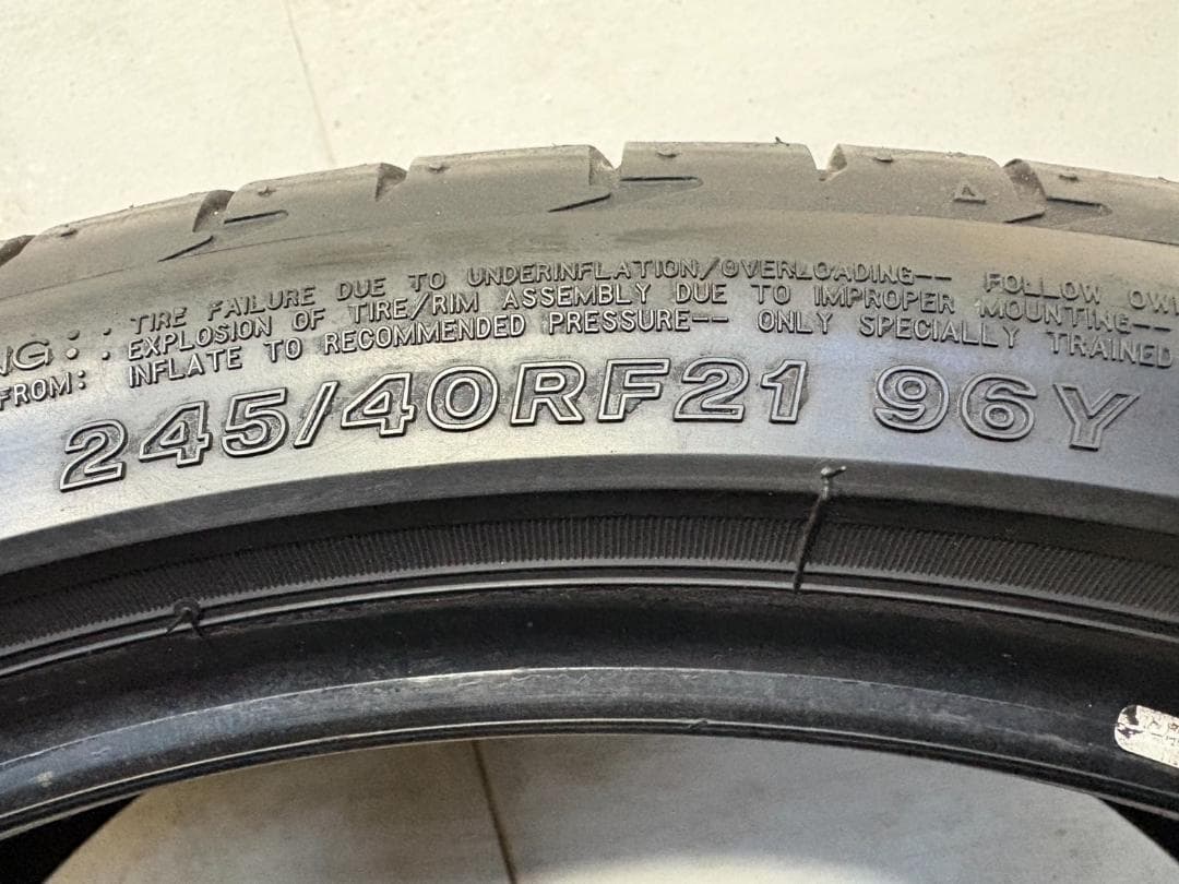 【2023年製】 POTENZA S001L RFT 245/40R21 　1本