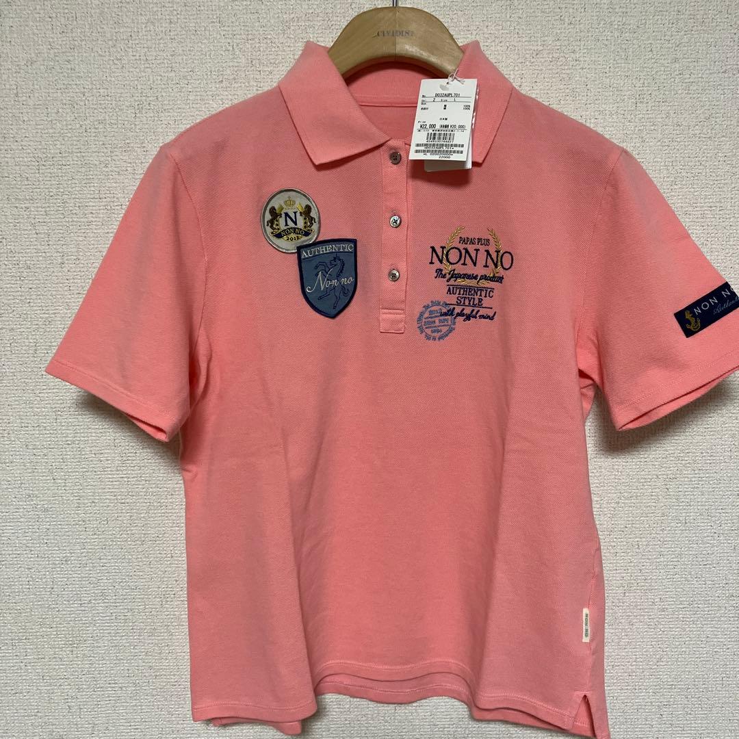 マドモアゼルノンノン ワッペン付きポロシャツ サイズL 新品