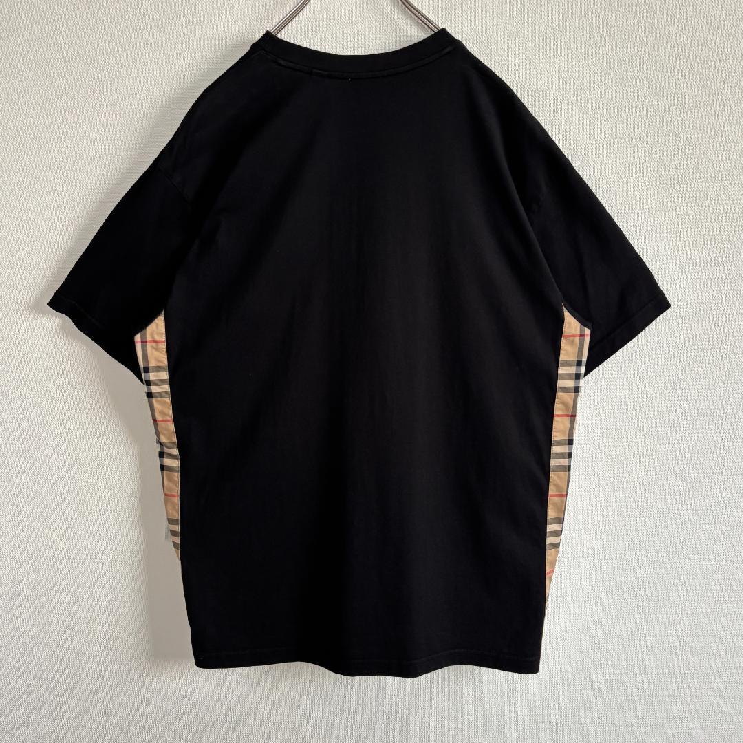 [りんご]【超人気】バーバリー/Tシャツ/ラバーロゴ/ノバチェック