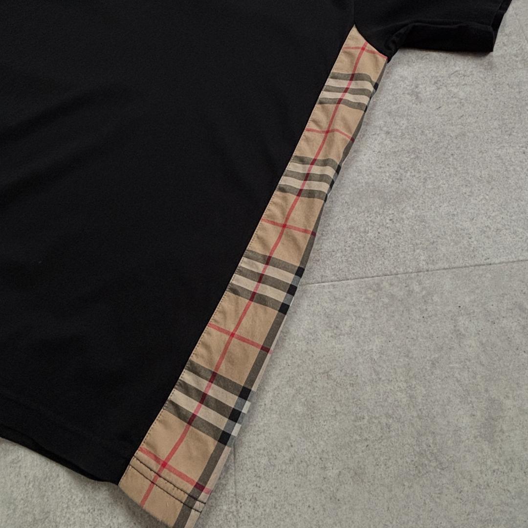 [りんご]【超人気】バーバリー/Tシャツ/ラバーロゴ/ノバチェック