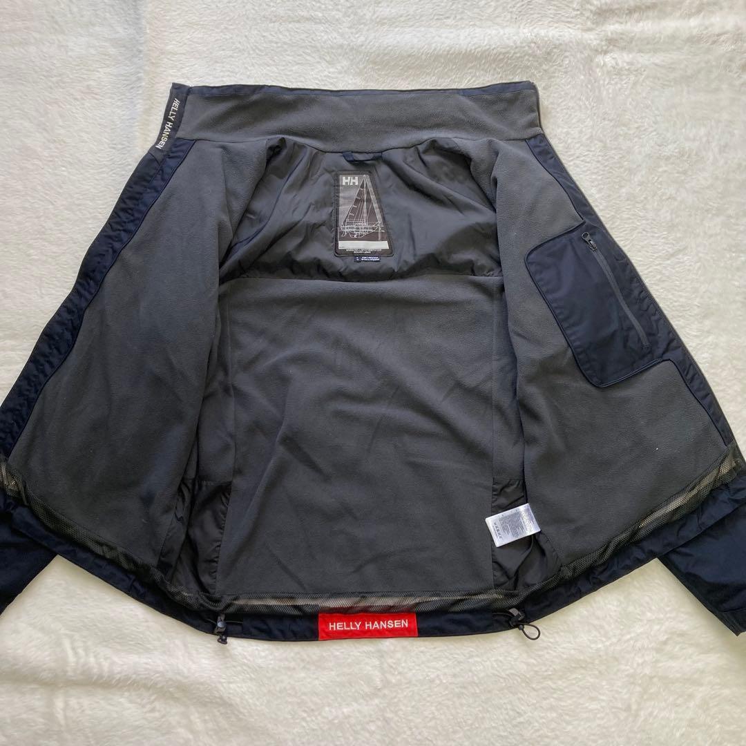 ヘリーハンセン　クルーミッドレイヤージャケット　XL　ネイビー　防水　防水　濃紺