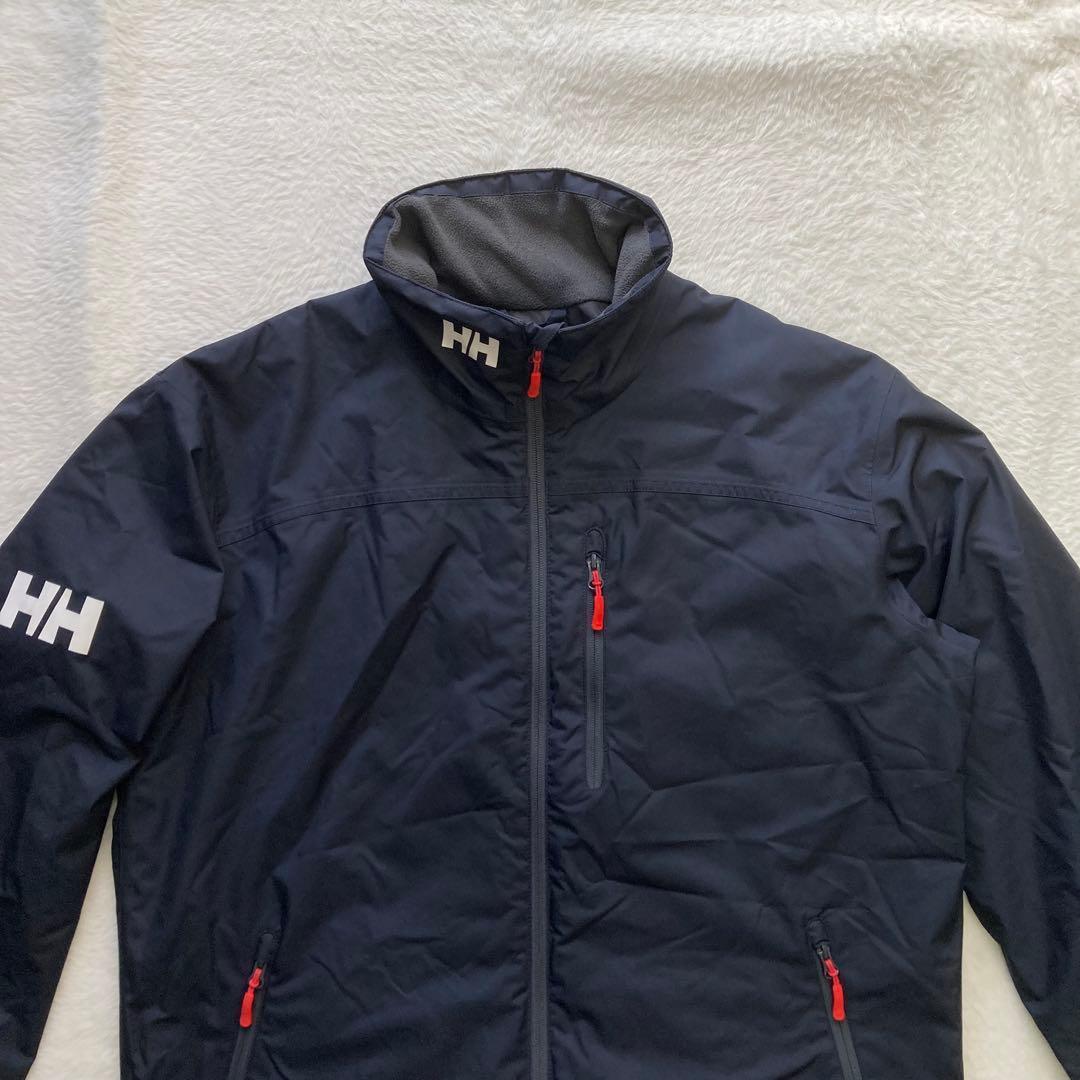 ヘリーハンセン　クルーミッドレイヤージャケット　XL　ネイビー　防水　防水　濃紺