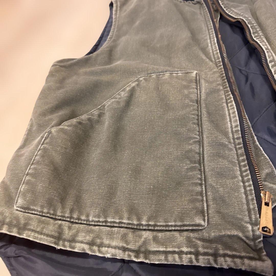 90s Carhartt カーハートダックベスト　グリーン
