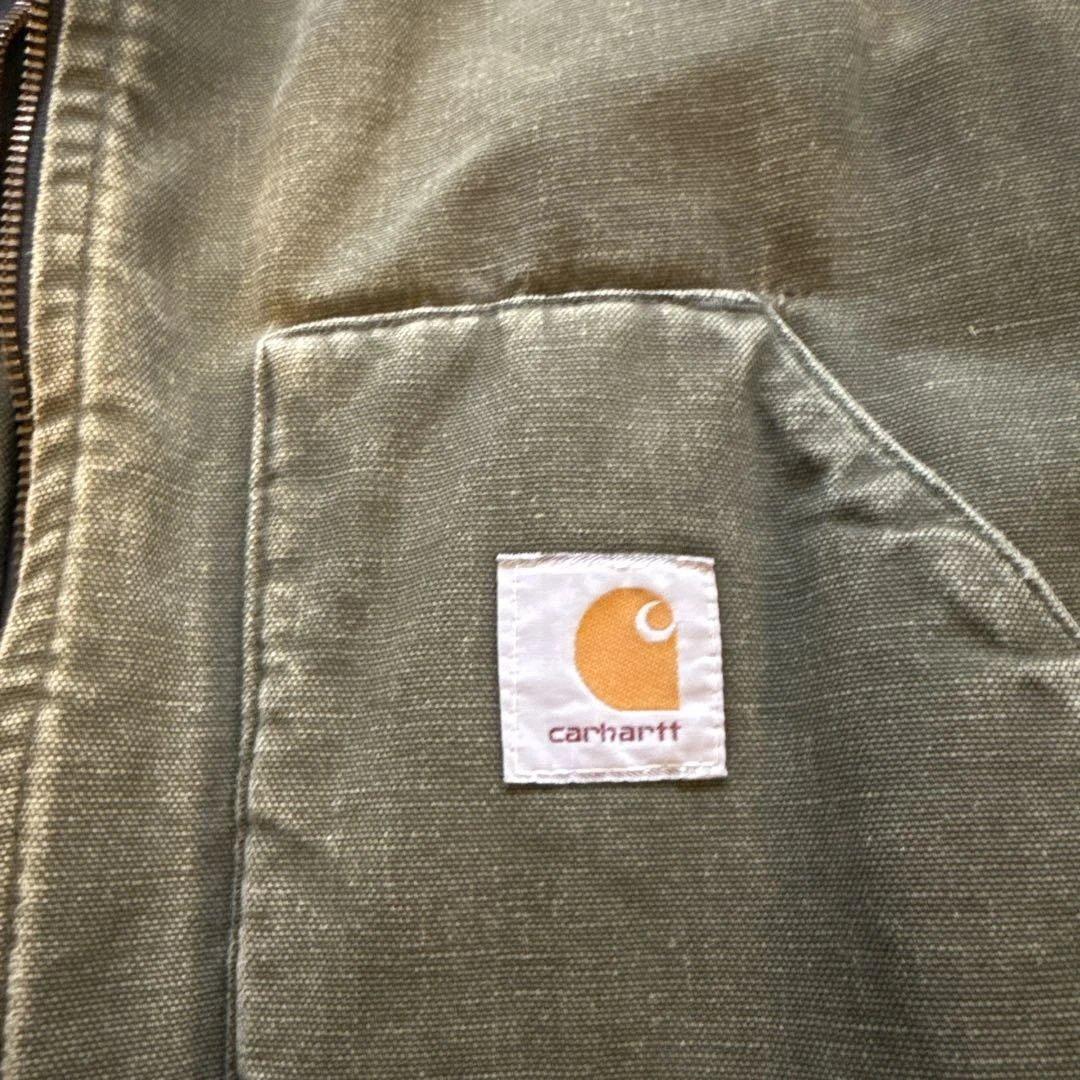 90s Carhartt カーハートダックベスト　グリーン