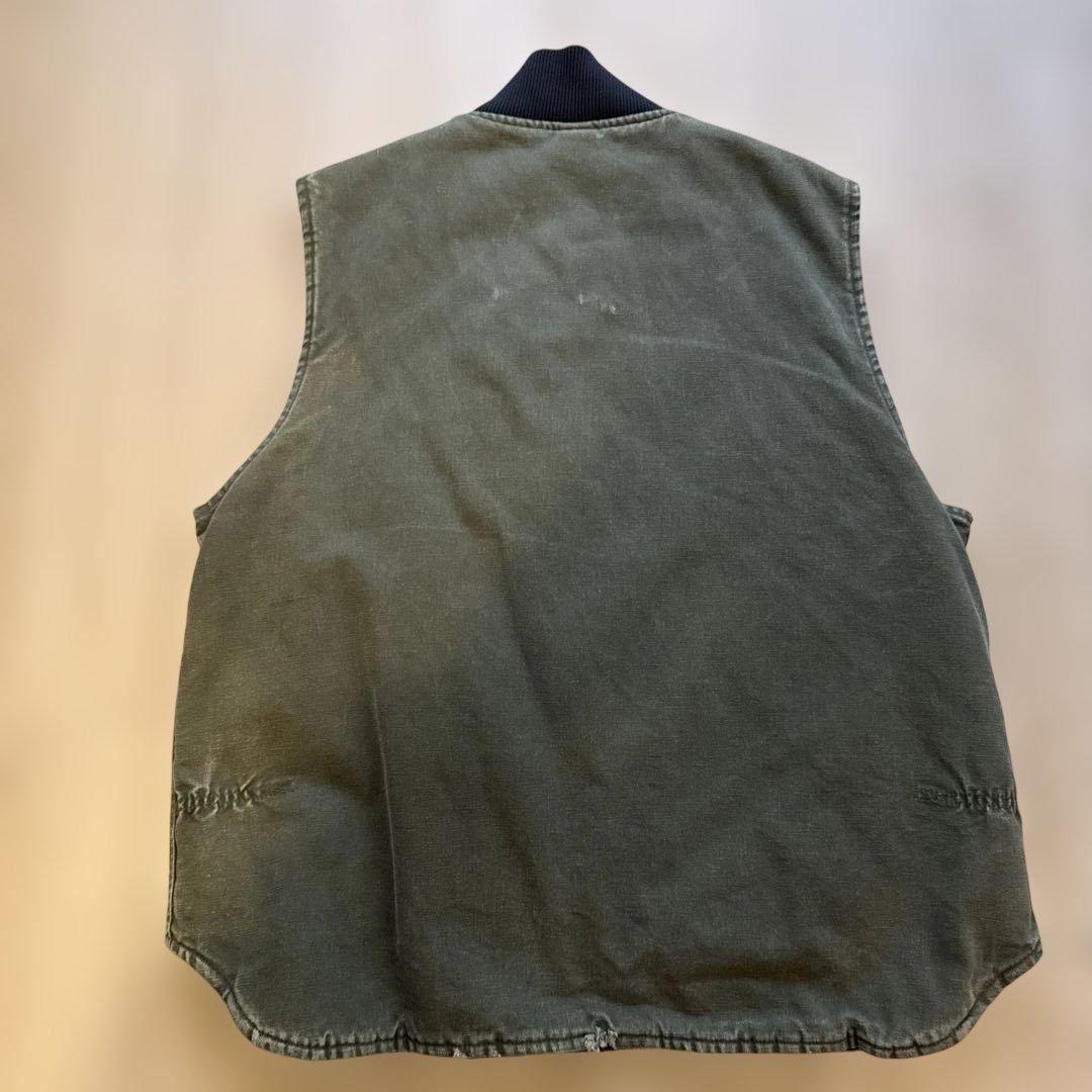 90s Carhartt カーハートダックベスト　グリーン