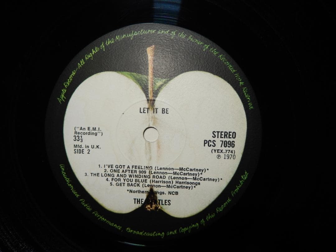 洋楽 beatles let it be uk