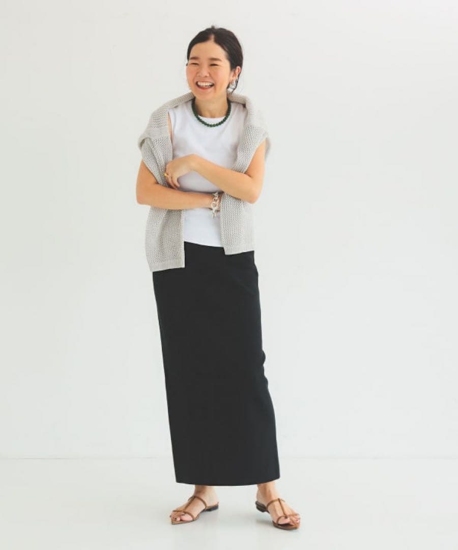 【美品】Demi-Luxe BEAMSシンプル タイト ニットスカートM.