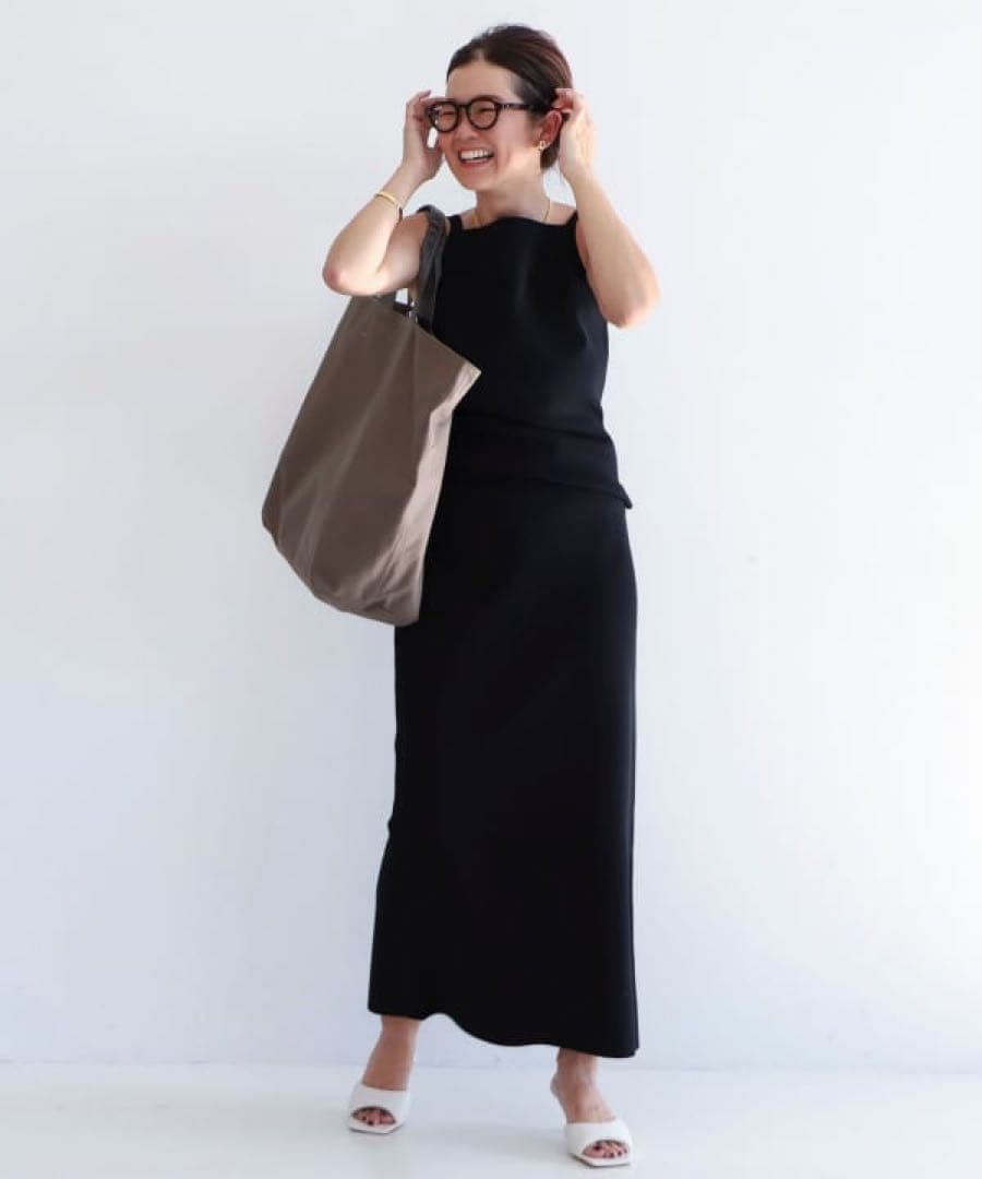 【美品】Demi-Luxe BEAMSシンプル タイト ニットスカートM.