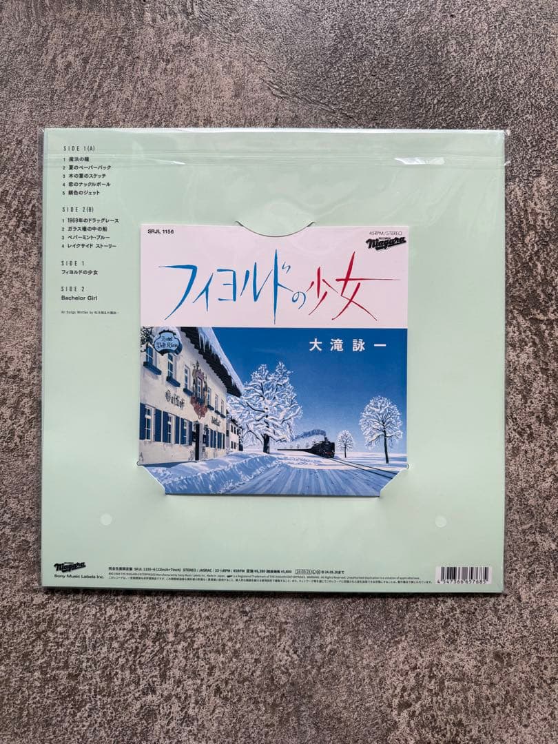 新品未使用 大滝詠一 \"EACH TIME 40th Ann\"LP + 7'