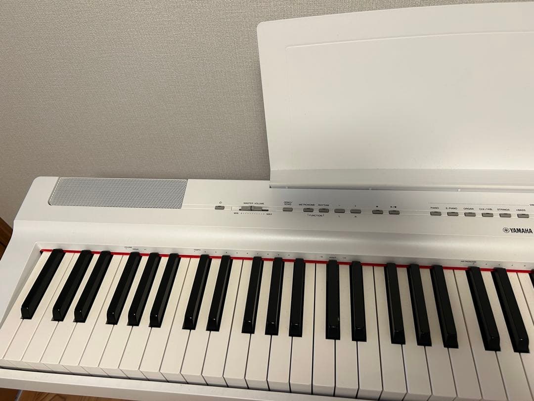 まり☺︎︎ ヤマハ 電子ピアノ 88鍵盤 ホワイト P-125WH