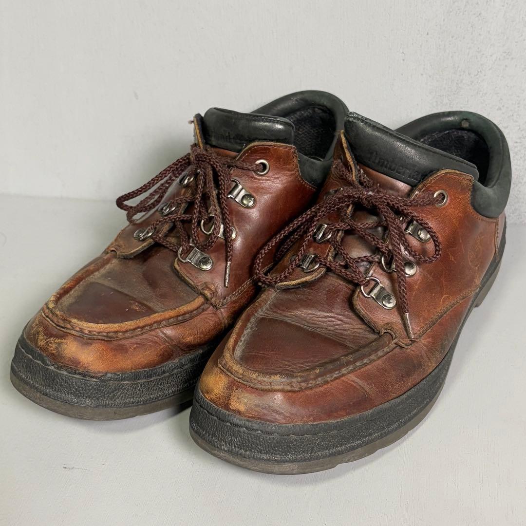 Timberland モックトゥミッド　茶　レザートレッキングブーツ　29cm