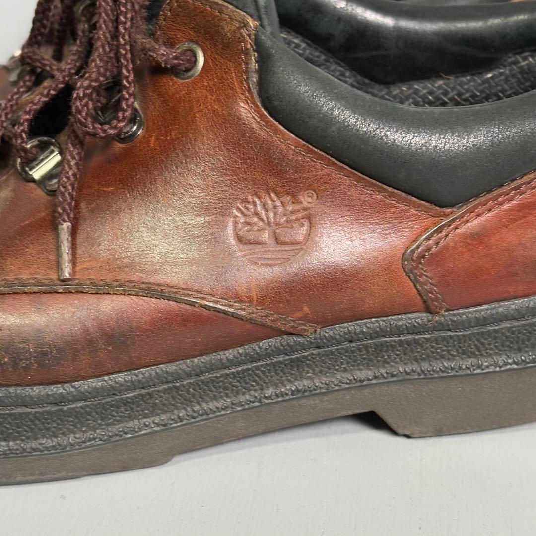 Timberland モックトゥミッド　茶　レザートレッキングブーツ　29cm
