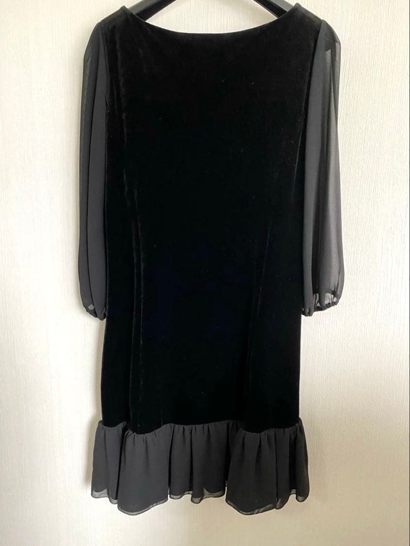 FOXEY NEWYORK ブラックベロアワンピース　サイズ40