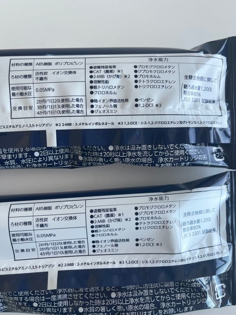 【新品未使用未開封】浄水器カートリッジ JC0066 2個セット 高除去タイプ