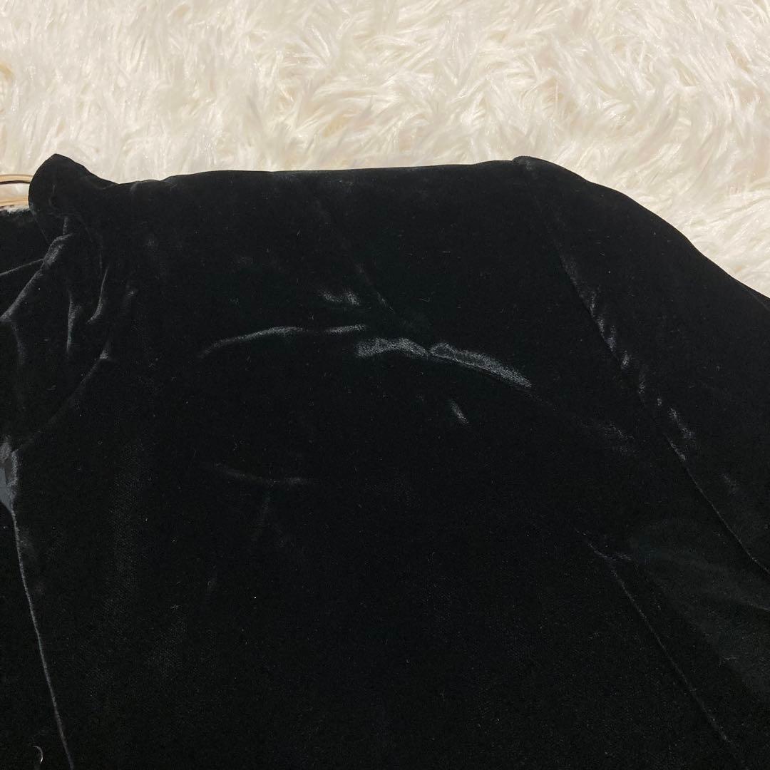 RALPH RALPH LAUREN ベロアジャケット ブラック 17号 上品