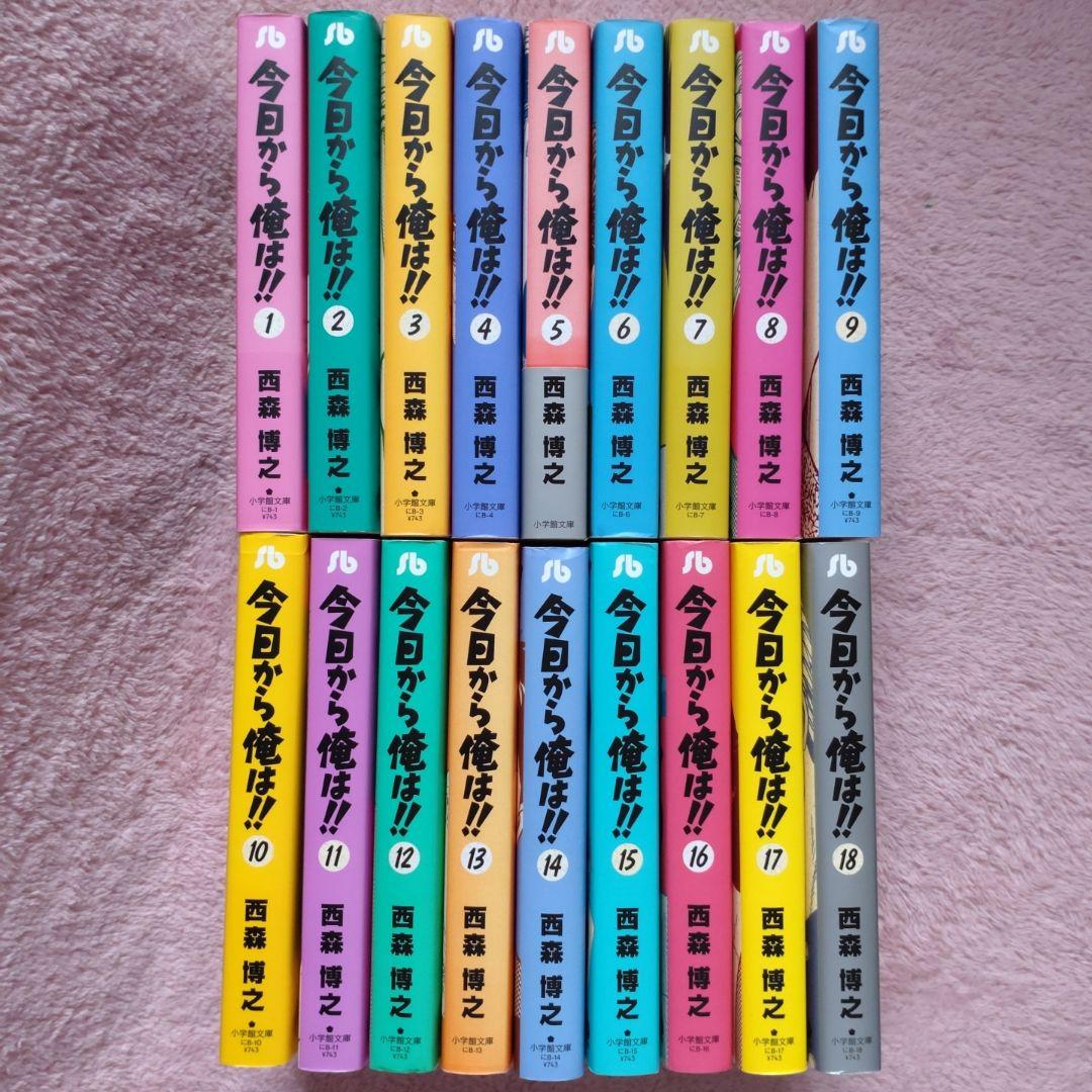 【送料込】文庫版コミック「今日から俺は!!」全18巻セット
