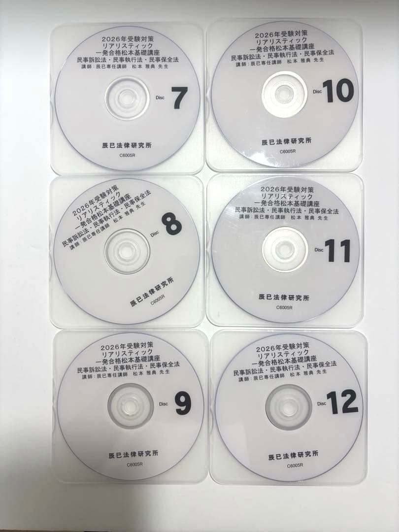2026年対策リアリスティック松本基礎講座民事訴訟法保全法執行法供託法司法書士法