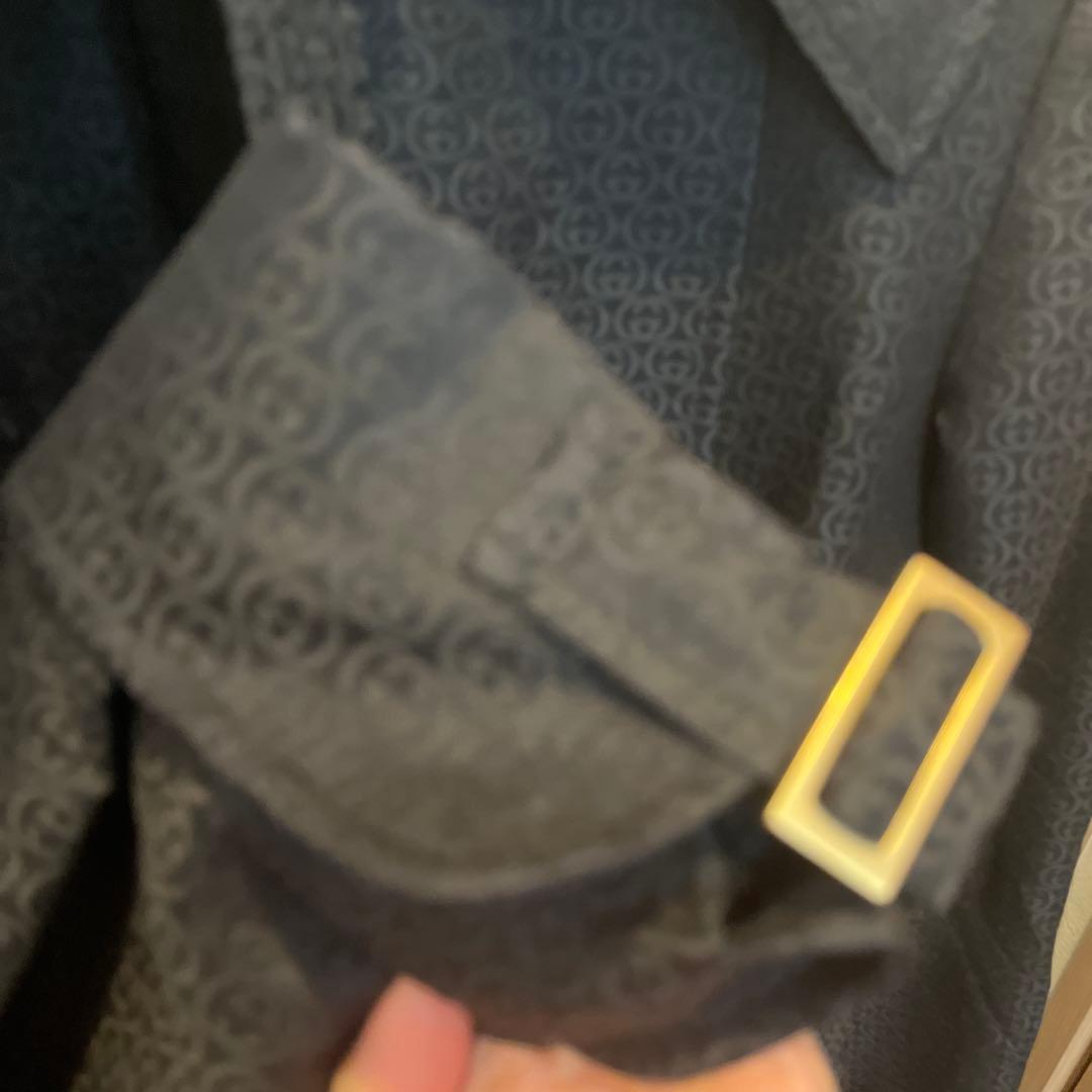 大幅値下げGUCCI 黒 ダブルブレスト トレンチコート