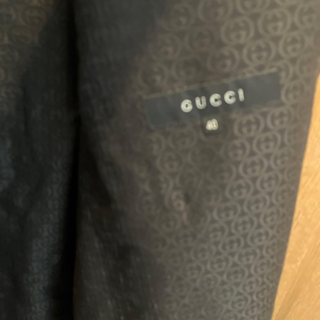 大幅値下げGUCCI 黒 ダブルブレスト トレンチコート