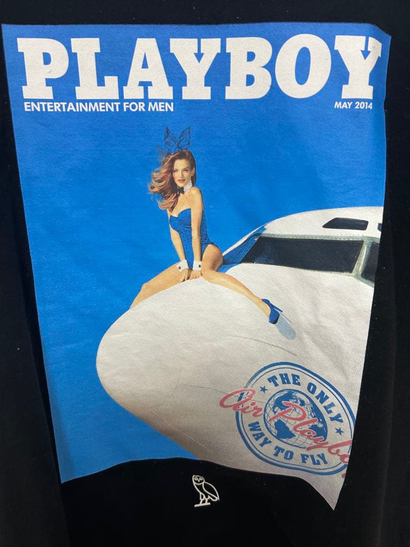 OVO × PLAYBOY プレイボーイ Playboy プリントTシャツ　XL