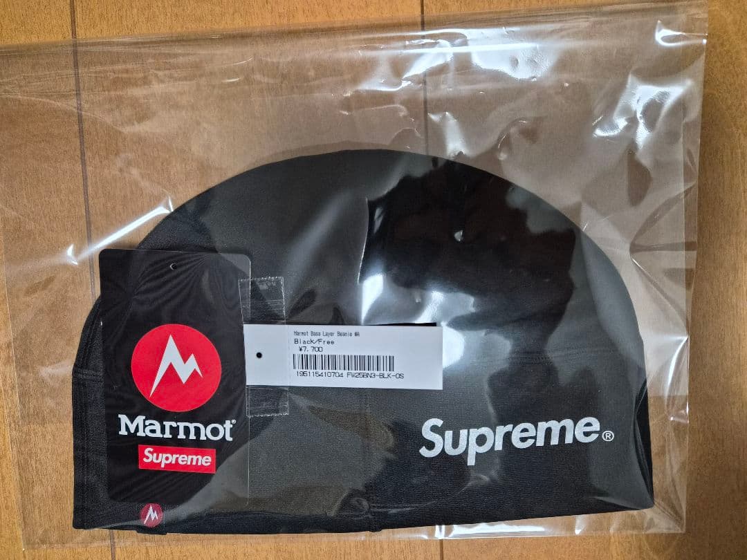 帽子 Supreme x Marmot Base Layer Beanie Black
