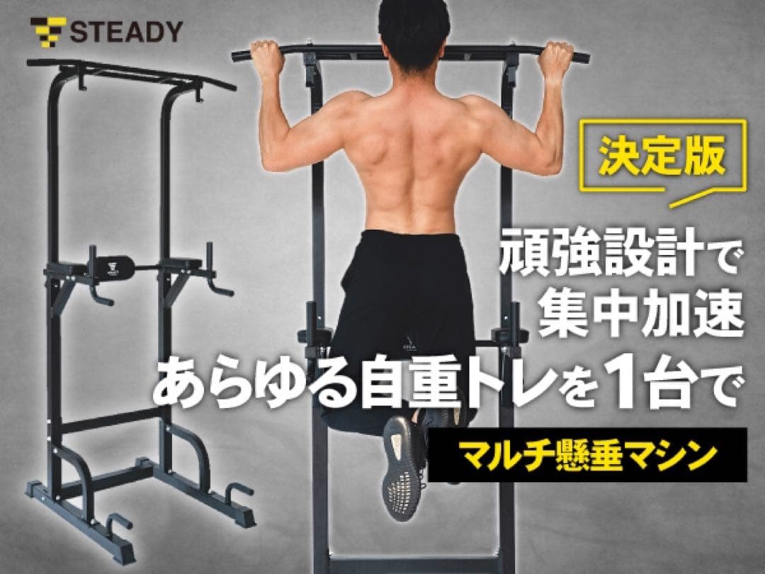 STEADY 懸垂 懸垂マシン ぶら下がり健康器【直接受け取り】