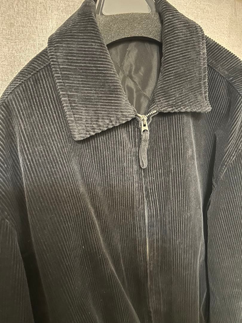はりー　ZARA コーデュロイ　ショート丈ブルゾン　ブラック　Sサイズ