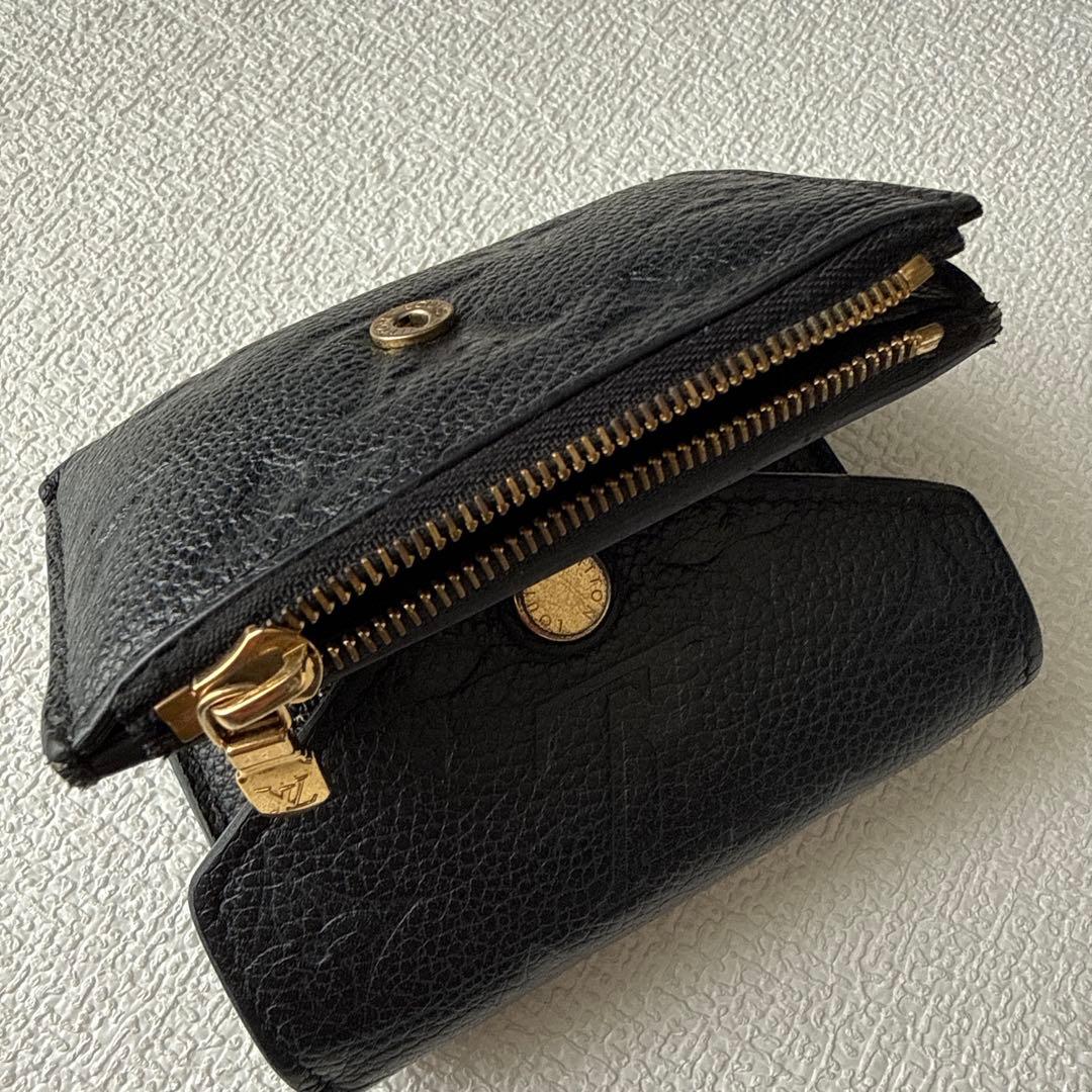 LouisVuitton　ルイヴィトン　三つ折り財布　モノグラム　アンプラント黒