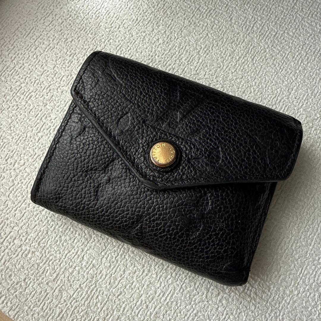 LouisVuitton　ルイヴィトン　三つ折り財布　モノグラム　アンプラント黒