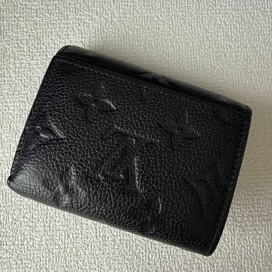 LouisVuitton　ルイヴィトン　三つ折り財布　モノグラム　アンプラント黒