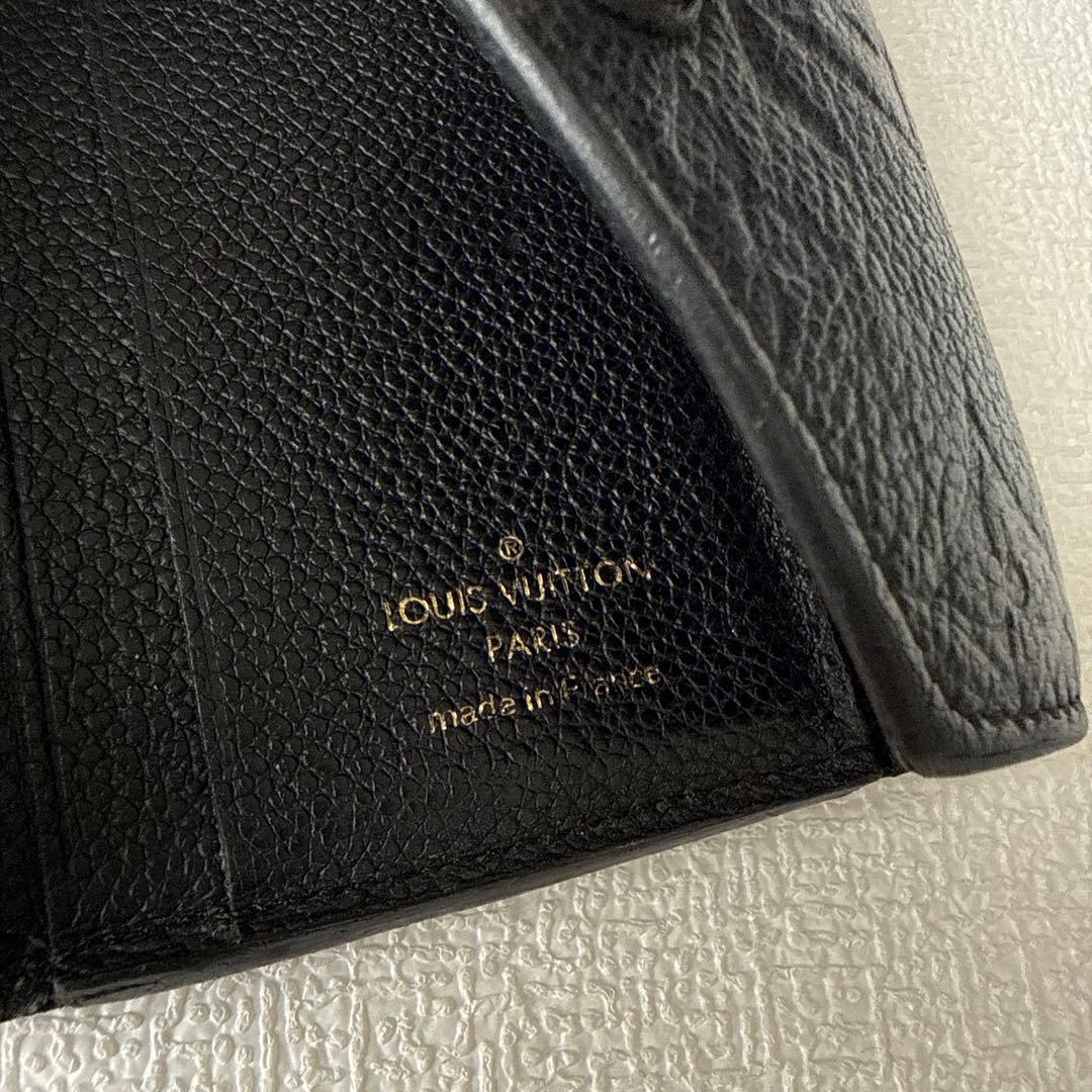 LouisVuitton　ルイヴィトン　三つ折り財布　モノグラム　アンプラント黒