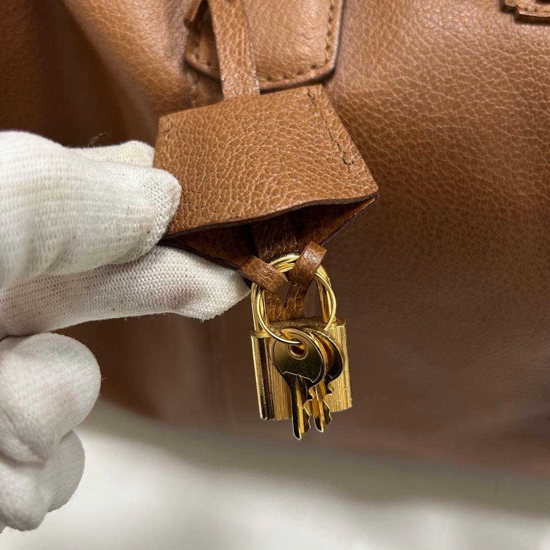 Salvatore Ferragamo フェラガモ　レザー ボストンバッグ
