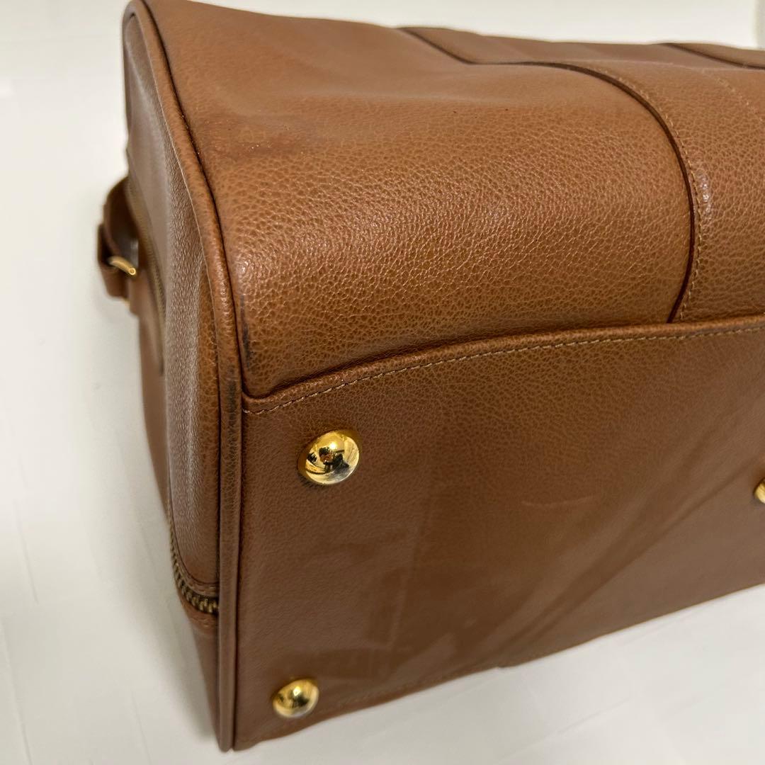 Salvatore Ferragamo フェラガモ　レザー ボストンバッグ