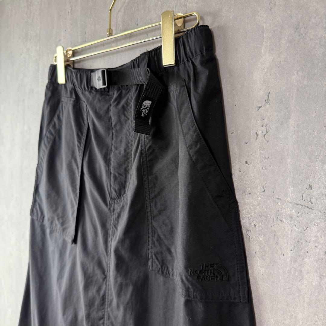 ノースフェイス コットンライク　ナイロンコンパクトスカート ブラック M 美品