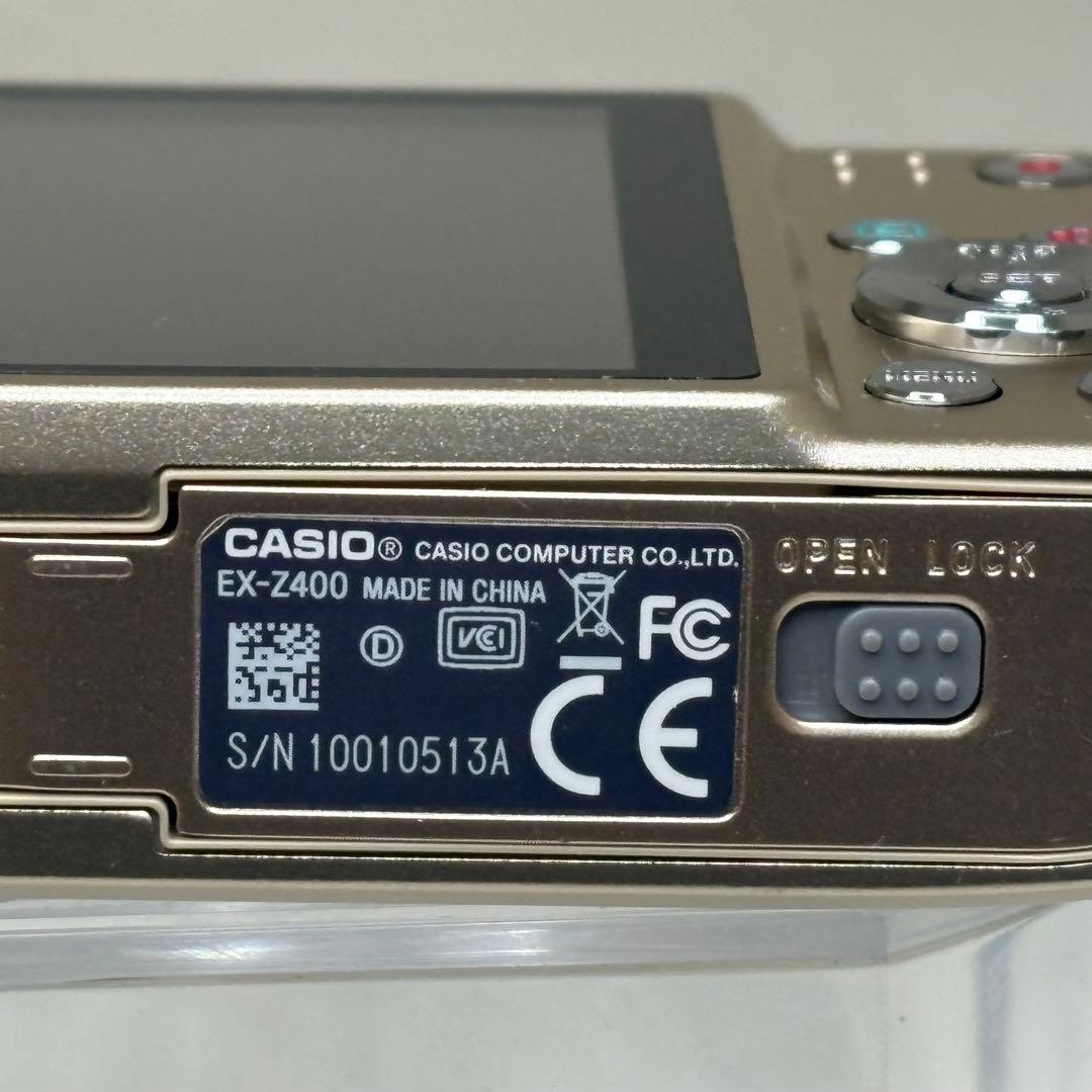 CASIO カメラ　EX-Z400 充電器　ゴールド　コンデジ　動作品