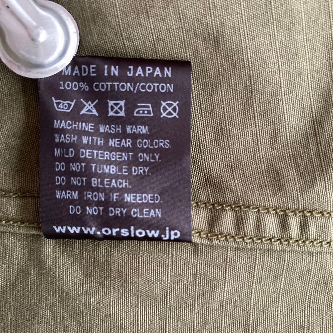 【最終お値下げ】orslow コットン ノーカラー ミリタリーロングコート