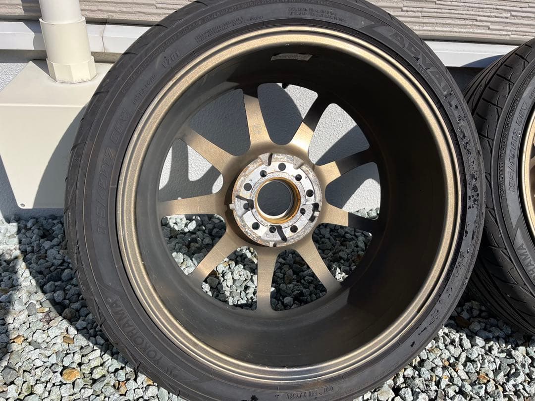 【マサムネ】WORK D9R ADVANフレバ 195/45R17