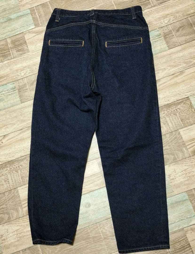 tumugu ツムグ　ムラ糸デニムテーパードパンツ　¥17380