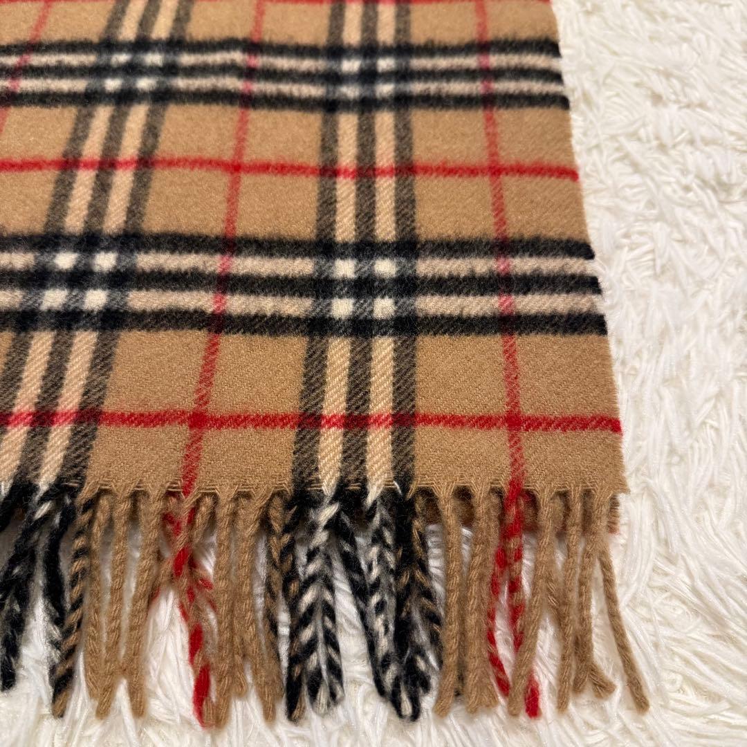 【Burberry’s】マフラー ベージュ ノバチェック ウール100%