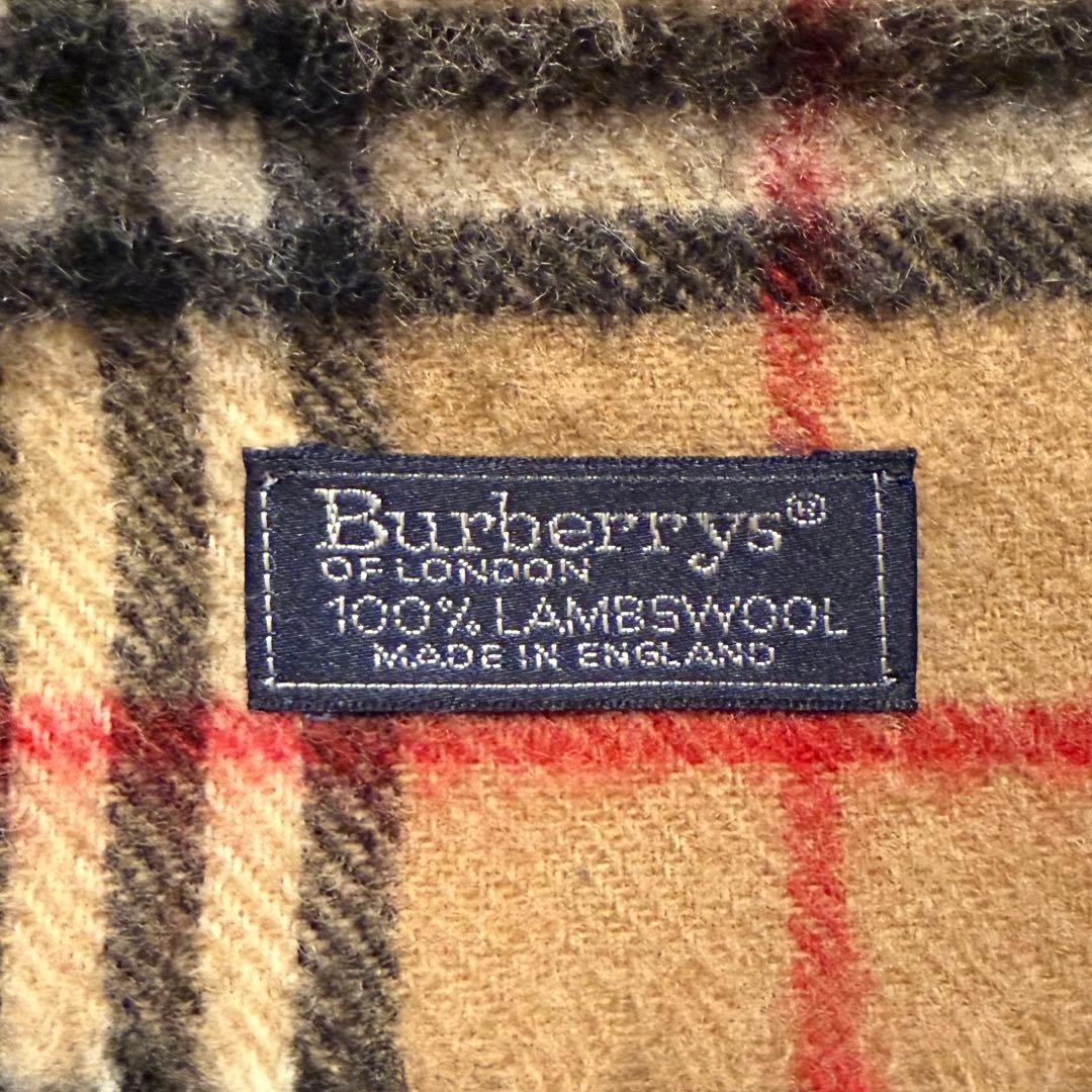 【Burberry’s】マフラー ベージュ ノバチェック ウール100%