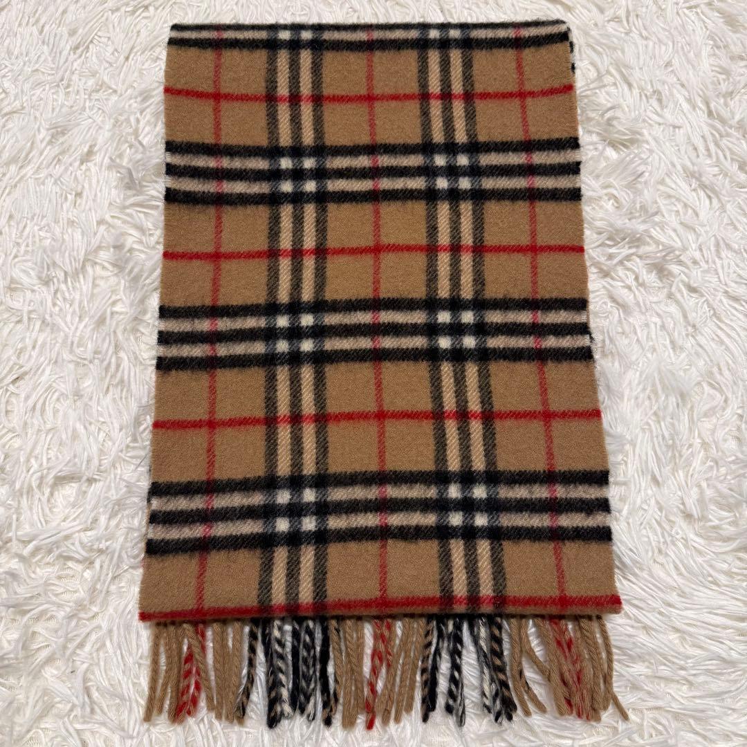 【Burberry’s】マフラー ベージュ ノバチェック ウール100%