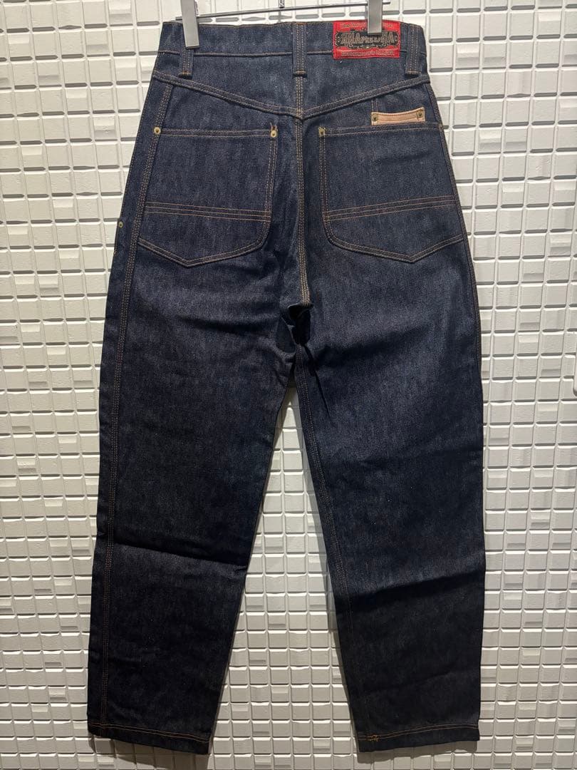 RNA アールエヌエー レザーポケット付き ベイカー デニム INDIGO L