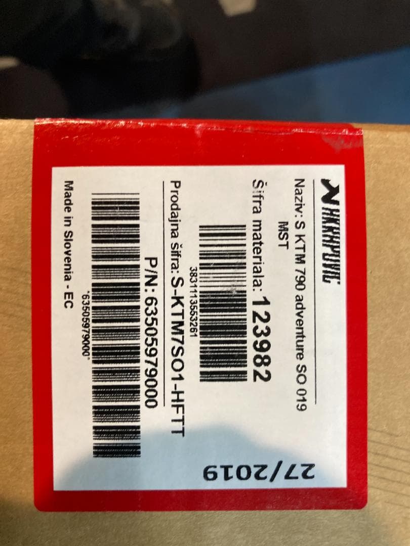 【中古　美品】KTM　790ADVENTURE アクラポビッチサイレンサー