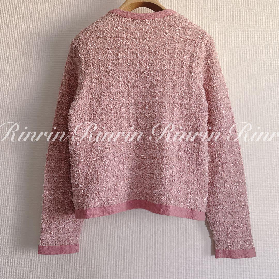 【美品】ANAYI ミックスヤーンニットカーディガン 36