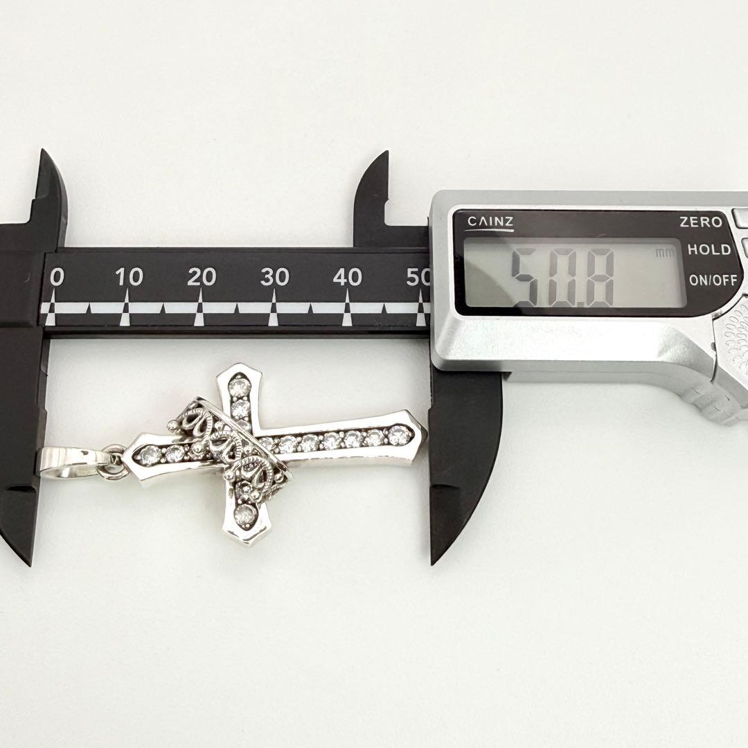 ◆【Justin Davis】CROSS WITH CROWN CL ペンダント