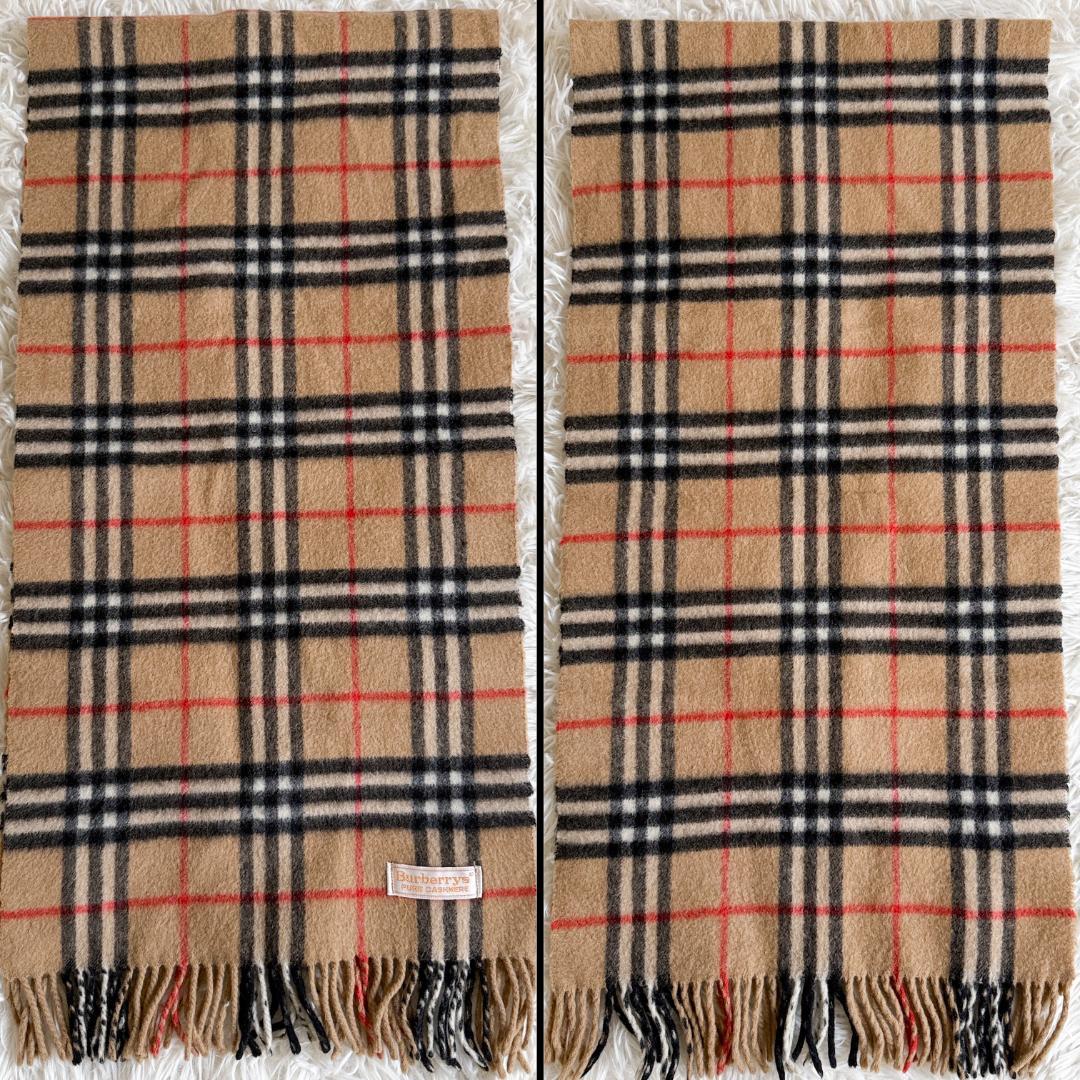 BURBERRY マフラー ピュアカシミヤ ノバチェック バーバリー