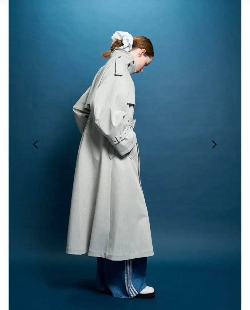 （miii）thetoe Meteora Trench Coat gray