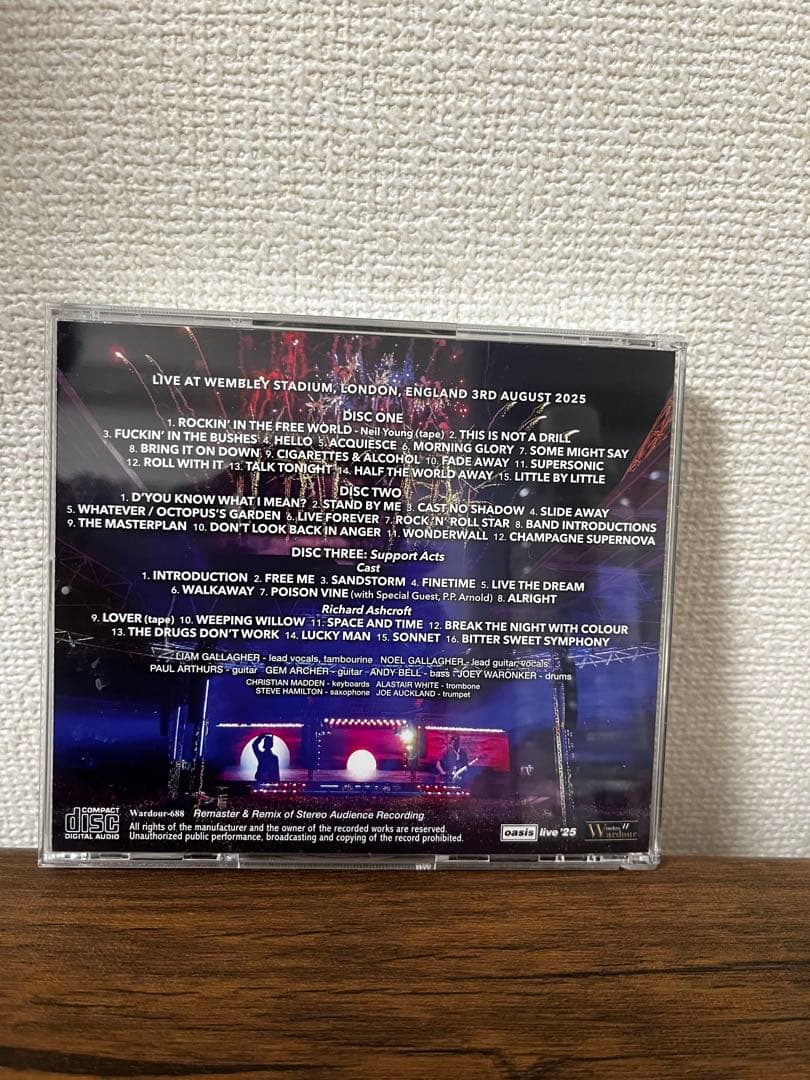 洋楽 Oasis live '25 wembley stadium